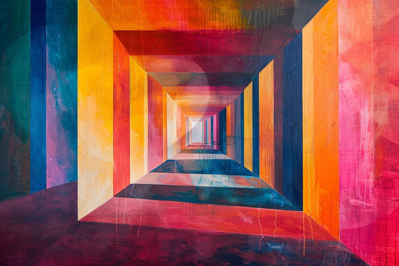 Techniques innovantes de peinture appliquées pour délimiter visuellement des zones distinctes dans un espace ouvert